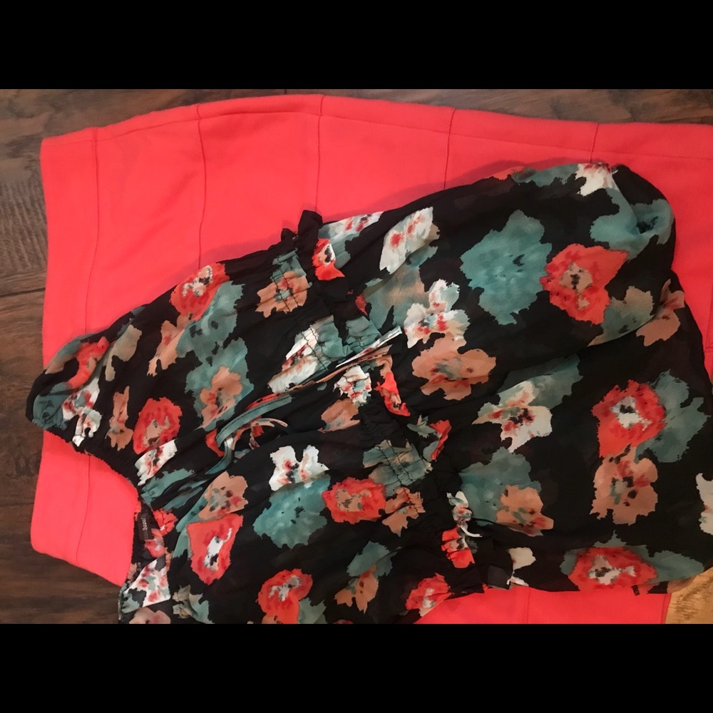 Coral fitted scuba skirt